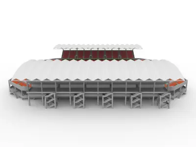 Soccer Stadium 03 3D model