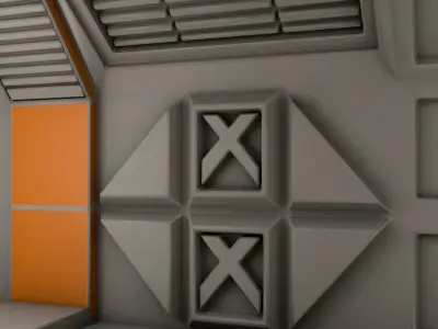 Sci Fi Room Low-poly 3D model purchase