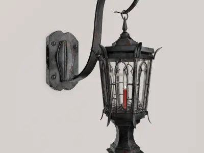 Gothic Lamp 3D model