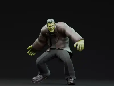 Halloween Characters - Bundle Edition Low-poly 3D model