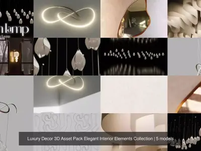Luxury Decor 3D Asset Pack Elegant Interior Elements Collection purchase