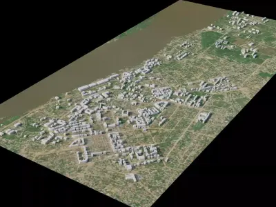 Kisangani - Democratic Republic of the Congo 3D model