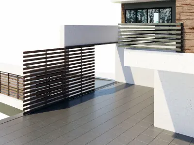 Modern villa 3D model 25