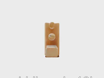 Historic Aged Timber Crossing for 3D Environments Low-poly 3D model