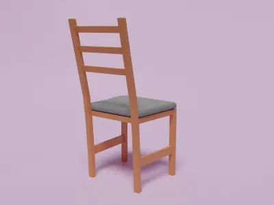 Lerhamn Chair Free low-poly 3D model