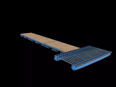 modular floating dock 3D model