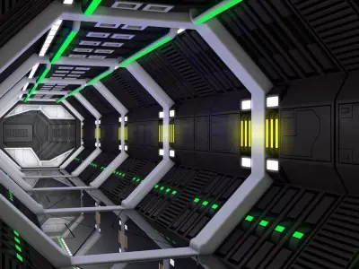 Sci Fi Corridor   3D model