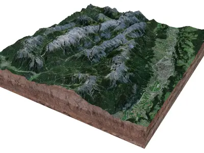 Naturpark Karwendel Austria 3D model