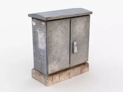 Distribution board 1 Scan Low-poly 3D model