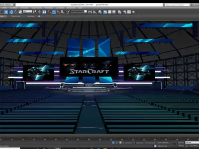Game Tournament Stage 3D model