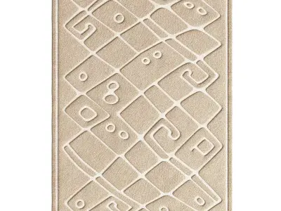 Factory Price knotted Carpet 3D model