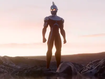 Ultraseven Stylized 3D Model 3D model