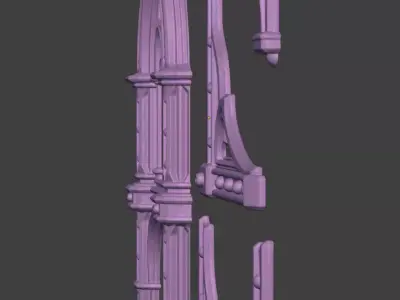 GOTHIC ARCHES BOOK COVER DECOR 3D print model