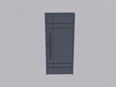 Exterior Door V3 100x230 Low-poly 3D model