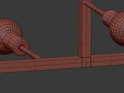 Lambert Fils studio CLIFF SUSPENSION lamp 3D model