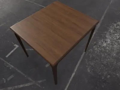 table  3D model