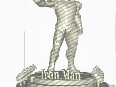 Iron Man with Led Spot STL Format 3D model