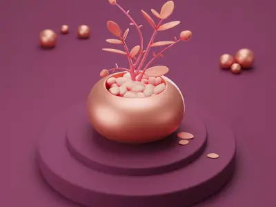 Full 3d blender Scene include lighting and Materials 3D model 3D model