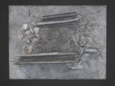 Bridge Damaged Element 3D model