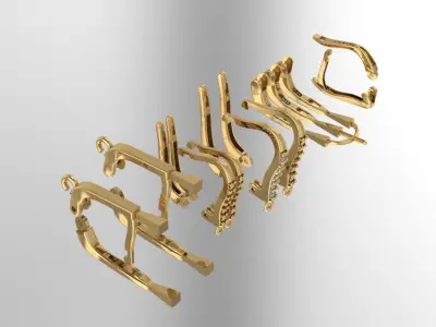  hinge and Lock 3D print model