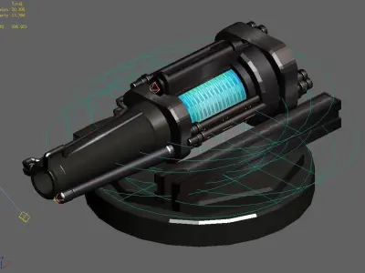 Satellite City Objects - Battery 17 3D model