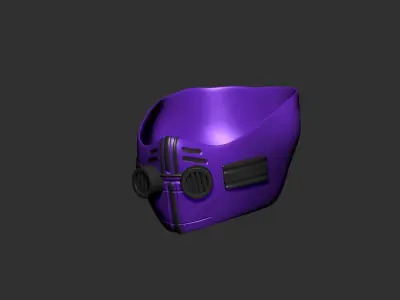 helmet high poly sculpt 3d printable  3D model 138
