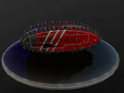 Sci-Fi Drone Mini Tank - Milwaukee  and  DeWalt  Low-poly 3D model