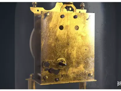 Mantel Clock 3 -  CLocks 1900s 3D model