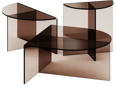Fifty Tall Coffee Tables by Sebastian Scherer 3D model