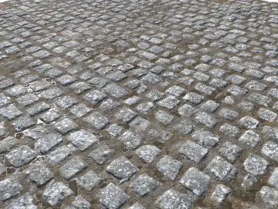 Cobblestone Road 7 PBR Texture