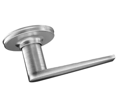 Door handle Winston Passage Levers - Satin Chrome 3D model