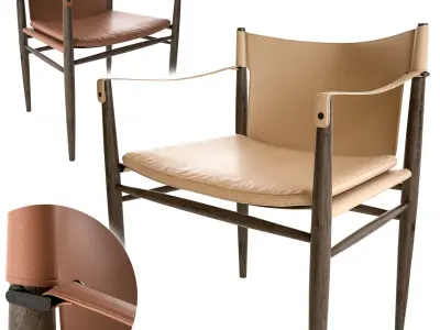 Trussardi Casa Saddle Chair 3D model