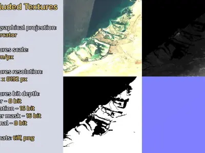 Abu Dhabi United Arab Emirates City Landscape 3D Model 3D model