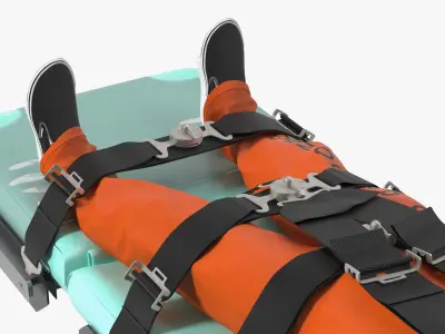  Lethal Injection Table with Inmate 