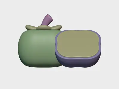 fuyu persimmon  3D model