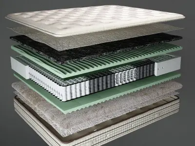 mattress stacking 3D model