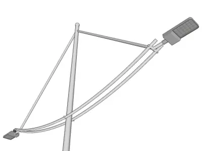 Light Pole - Lamp Post 08 3D model