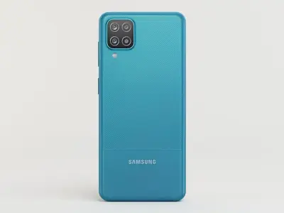 Samsung Galaxy A12 blue 3D model