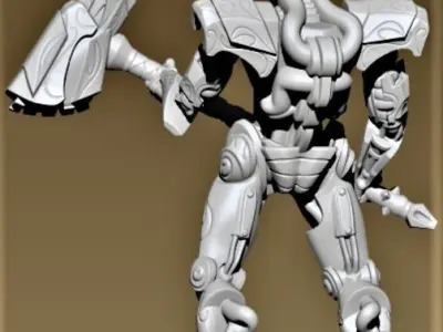 Guardian humanoid robot 3D print model