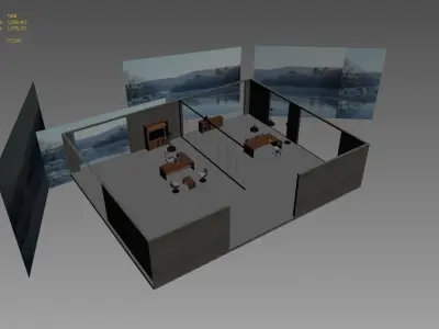 office interior md599 b04 3D model