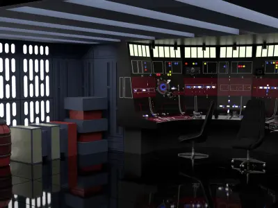 Set 3 - Docking bay Command Office 1-6 scale Hottoys 3D print model