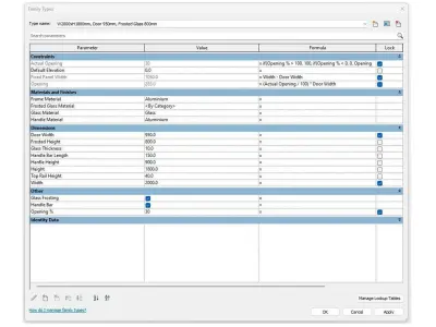 Shower Glass Sliding Door 3D model