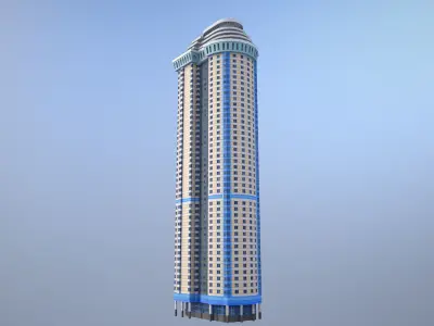 MSK Building 56 Low-poly 3D model