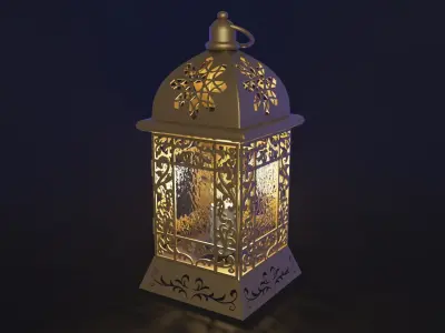 Ramadan fanous lantern Islamic 3D model