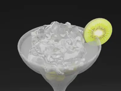 Frozen Fusion WIth Kiwi Low-poly 3D model