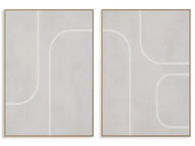 Abstract Painting Frame set 3D model 830