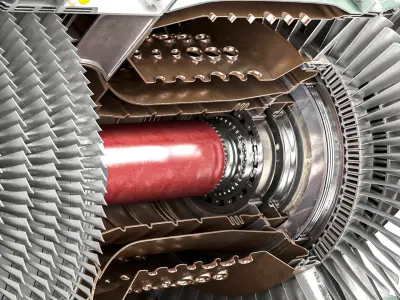  Commercial Jet Engine Cutaway 
