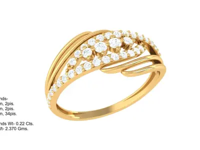 Women Ring  Render 3dm STL OBJ FBX Details 3D print model 424