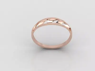 Women Ring Fancy Ring Plain light weight STL 3DM Printable 3D print model 16