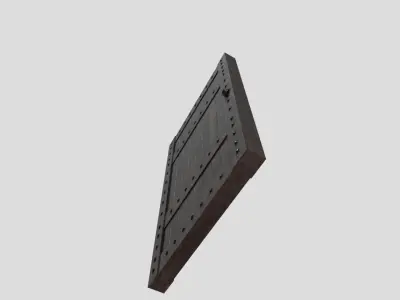 Medieval Door Low-poly 3D model
